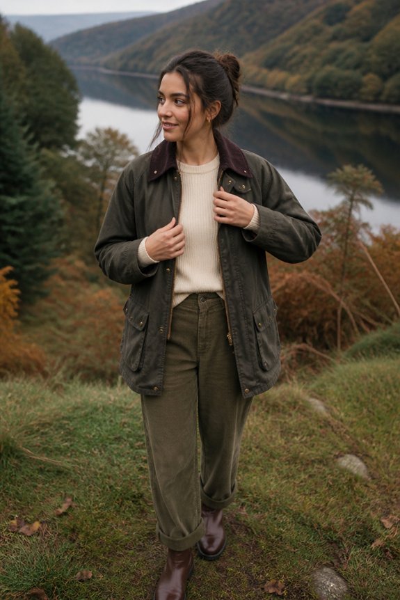 warm stylish weatherproof outfit