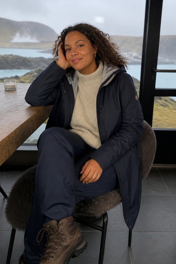 weatherproof cozy layered outfit