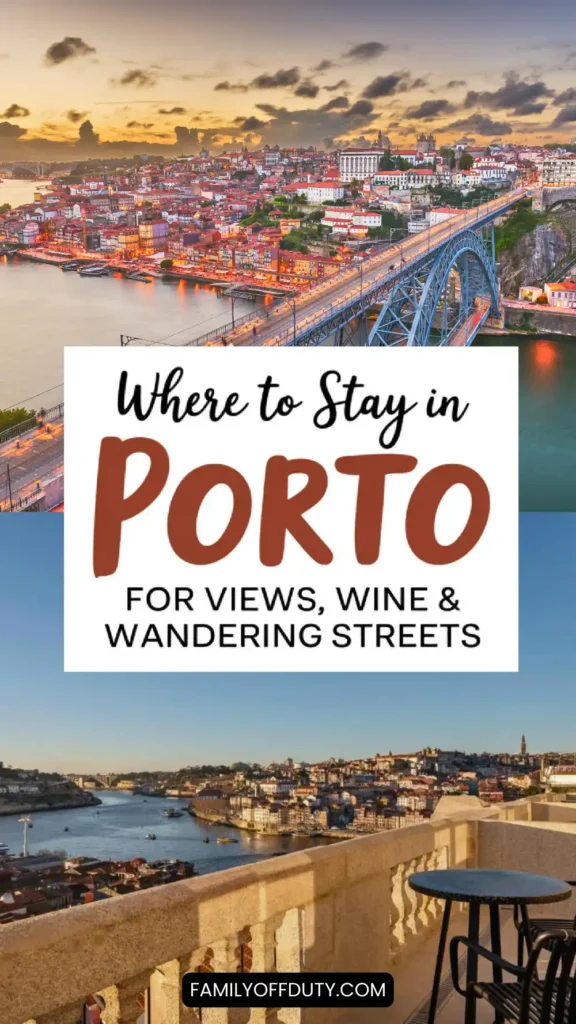 Stunning Porto skyline at sunset showcasing views, wine, and charming streets for an unforgettable stay.